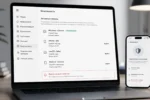 Экран ноутбука с настройками безопасности аккаунта ChatGPT