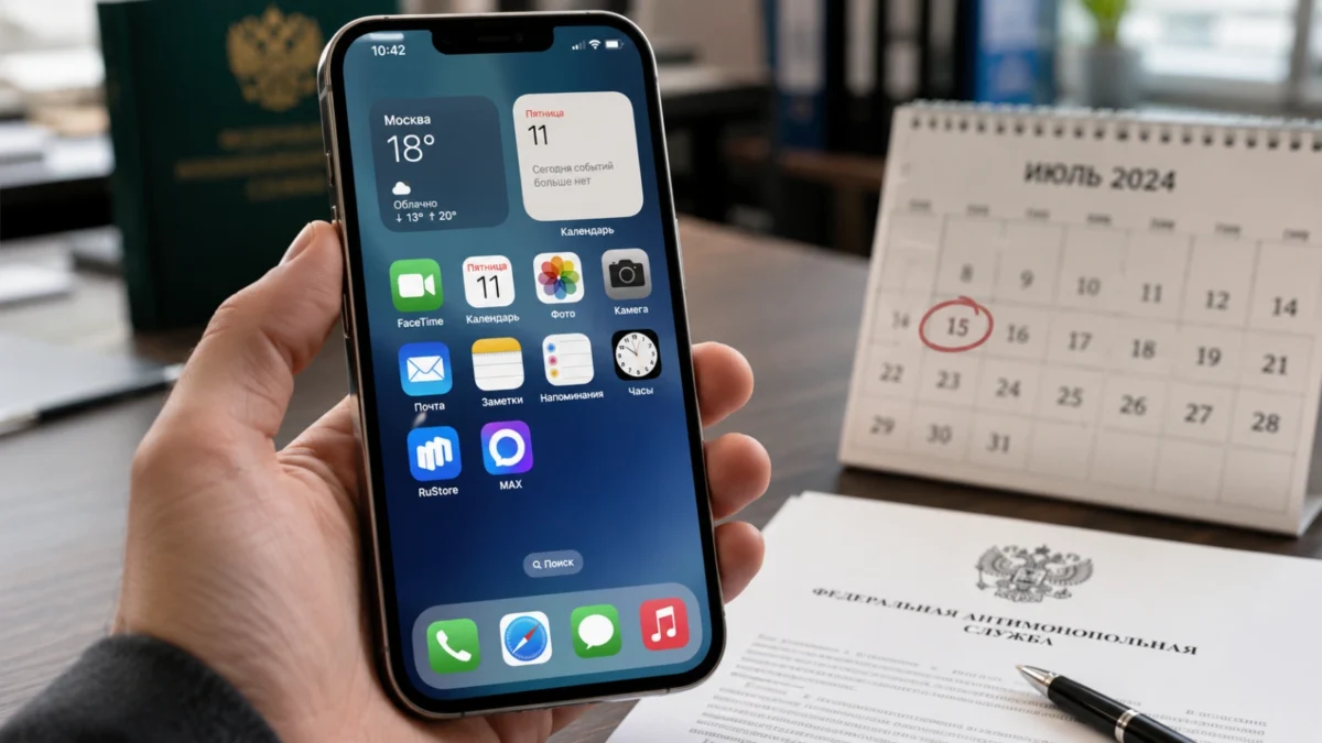 ФАС требует от Apple предустановить RuStore и MAX: срок до 15 июля