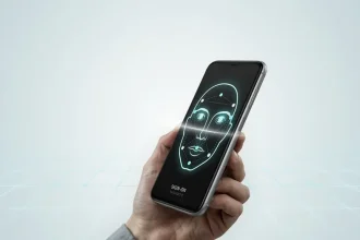 Распознавание лица на экране смартфона