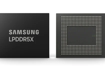 Микросхема мобильной памяти Samsung LPDDR5X с двух сторон