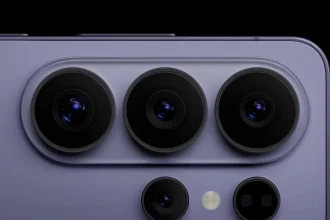 Камерный блок Samsung Galaxy S26 Ultra крупным планом