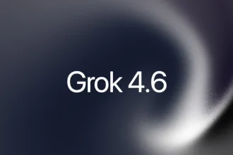 Заставка анонса Grok 4.6 на тёмном градиентном фоне