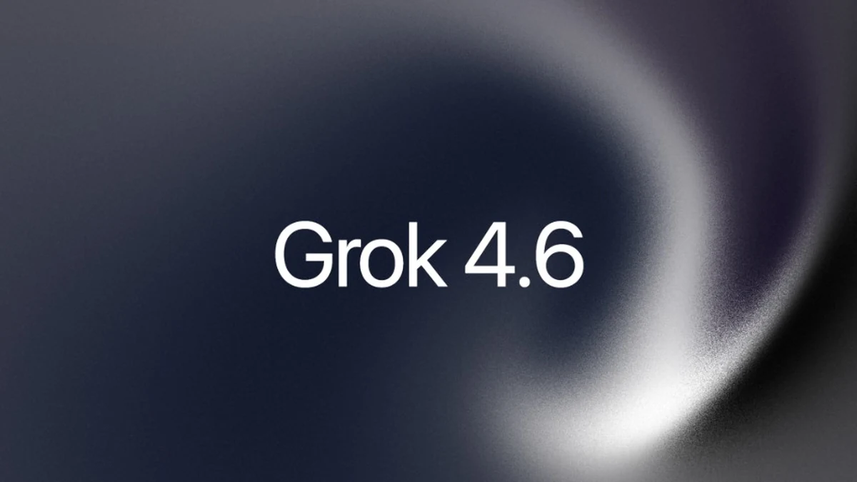 Заставка анонса Grok 4.6 на тёмном градиентном фоне