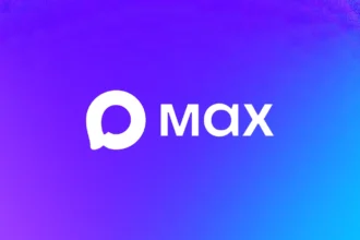 Логотип мессенджера MAX на фирменном градиенте