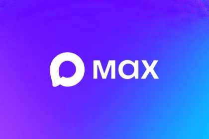 Логотип мессенджера MAX на фирменном градиенте