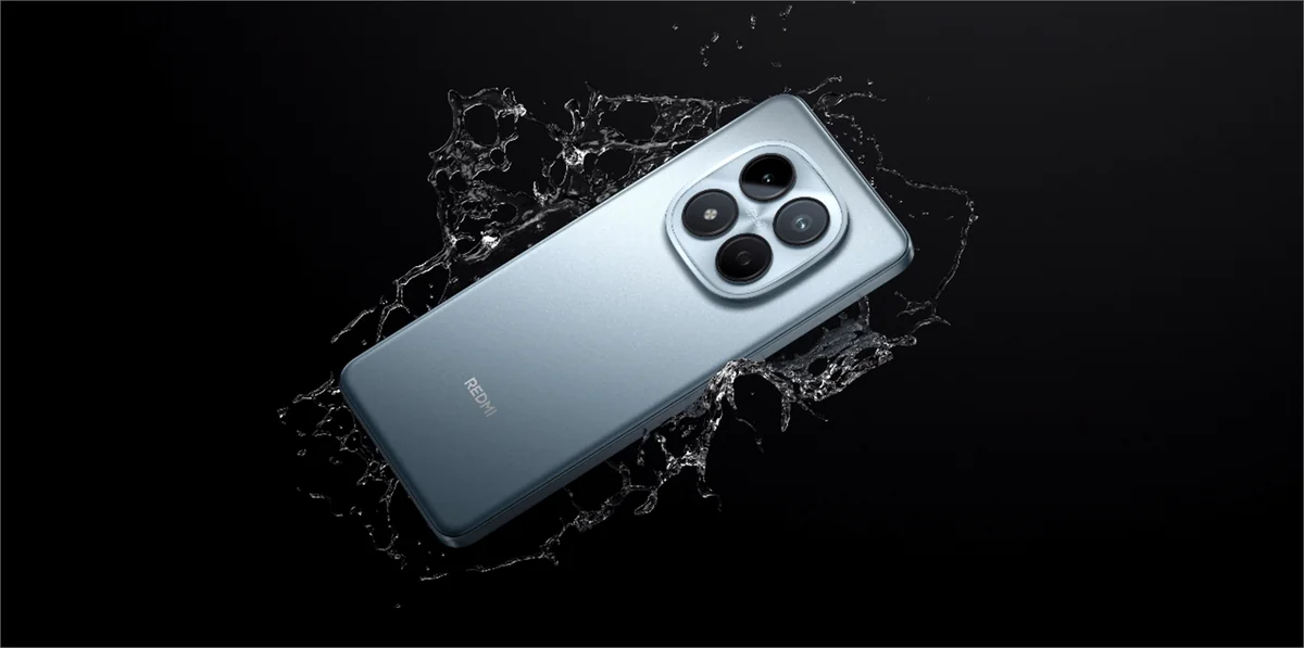 Задняя панель Redmi Note 15 Pro в голубом цвете