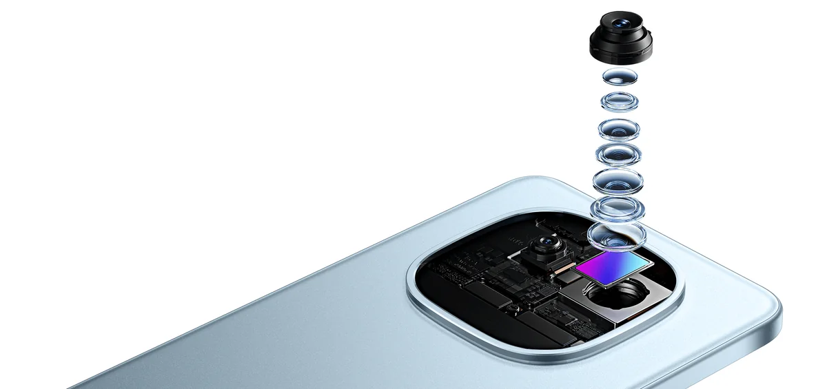 Схема модуля основной камеры Redmi Note 15 Pro с оптической стабилизацией