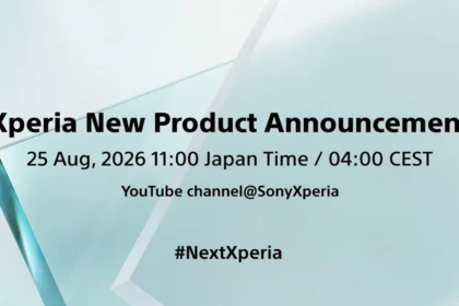 Ключевой кадр анонса Sony: Xperia New Product Announcement, 25 августа 2026, 11:00 по японскому времени