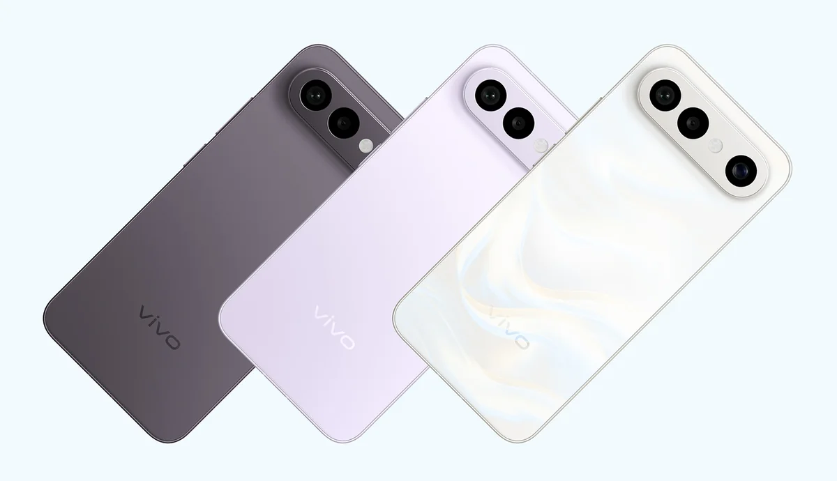 vivo X300 FE в графитовом чёрном, лиловом и лунном белом