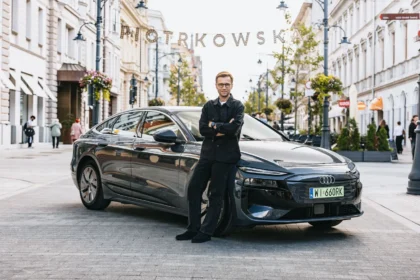 Audi A6 Sportback e-tron и Мико Марчик — фото Audi
