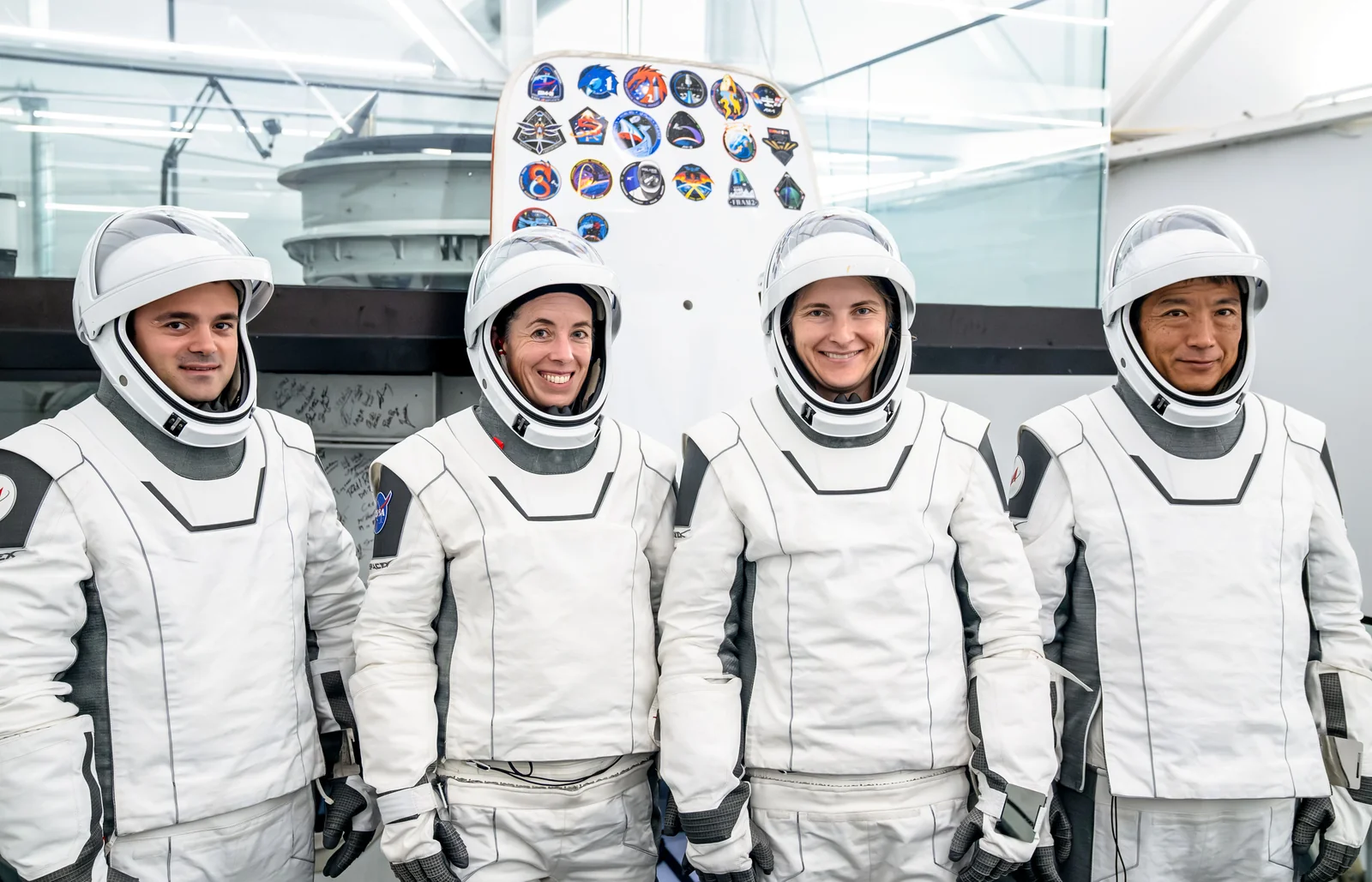 Экипаж Crew-14 на тренировке в SpaceX — фото NASA/SpaceX