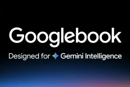 Логотип Googlebook с подписью Designed for Gemini Intelligence