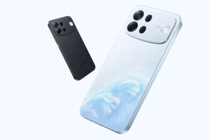 OPPO A7 Pro Max 5G в чёрном и синем цвете — официальный рендер OPPO