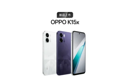 OPPO K15x в белом и фиолетовом цвете — изображение OPPO