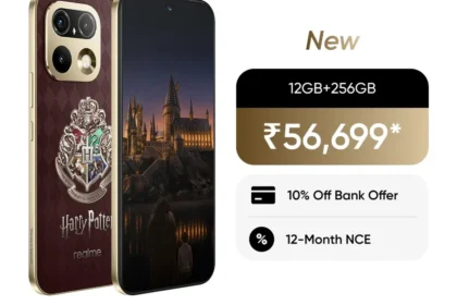 realme 16 Pro Harry Potter Edition с гербом Хогвартса на задней панели
