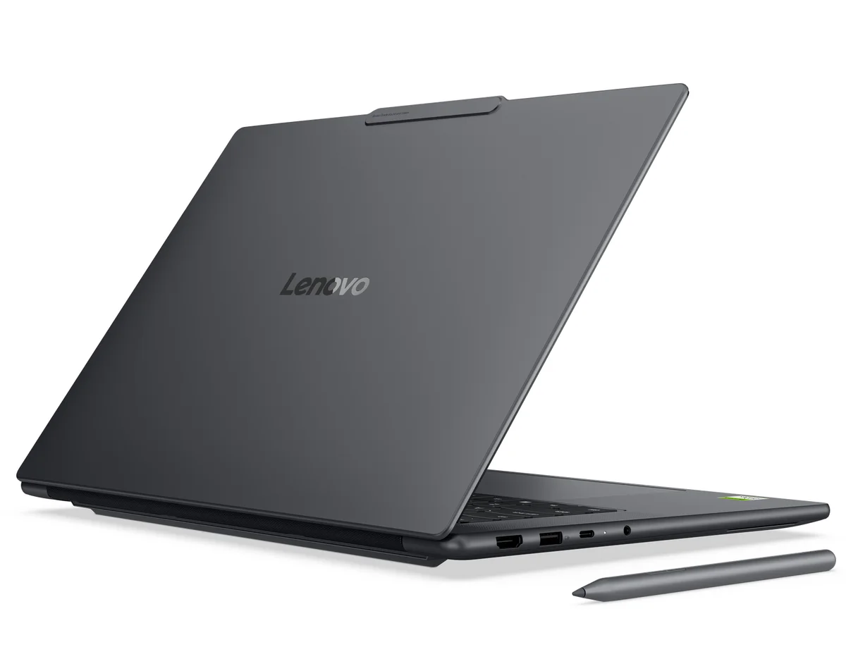Lenovo Yoga Pro 9n со стилусом: разъёмы HDMI, USB-A и USB-C на левой грани