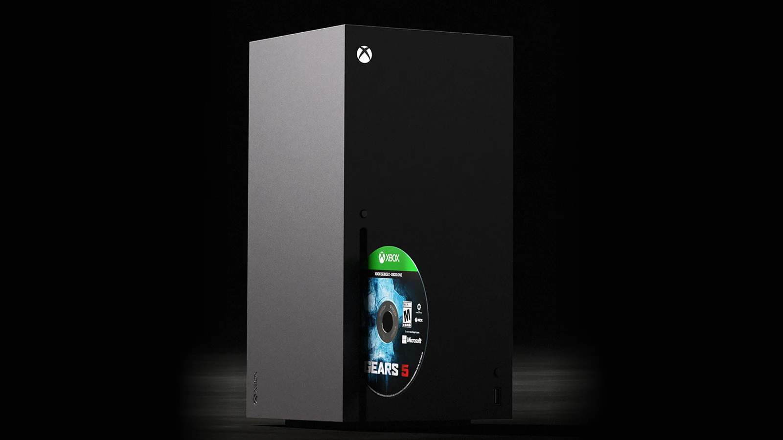 Xbox Series X с диском — иллюстрация Xbox к программе Disc to Digital