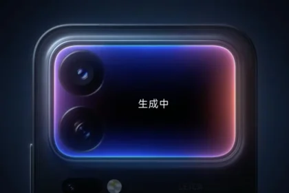 Задняя панель Xiaomi 18 Pro с экраном в блоке камер из официального тизера
