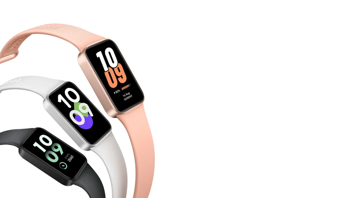Xiaomi Smart Band 11 Active в чёрном, сером и розовом цвете — официальное изображение Xiaomi