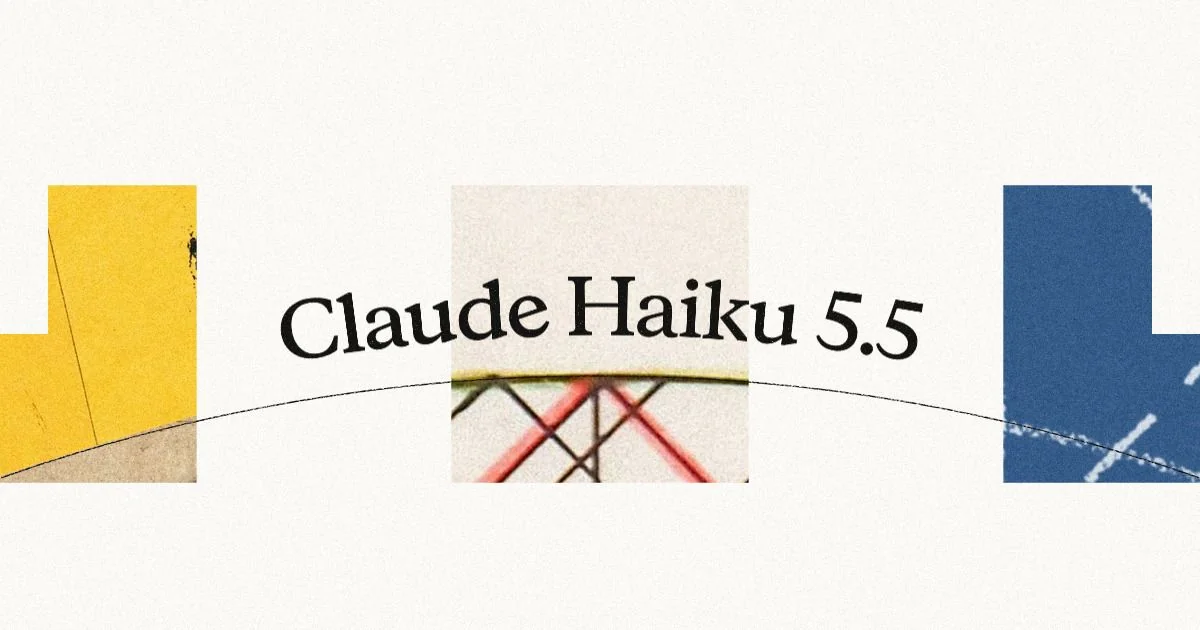 Название Claude Haiku 5.5 на фирменной обложке Anthropic