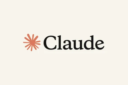 Логотип Claude на фирменном фоне Anthropic