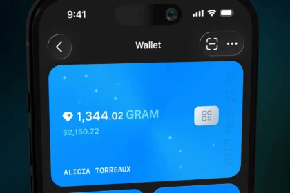 Экран встроенного кошелька Telegram с балансом в GRAM