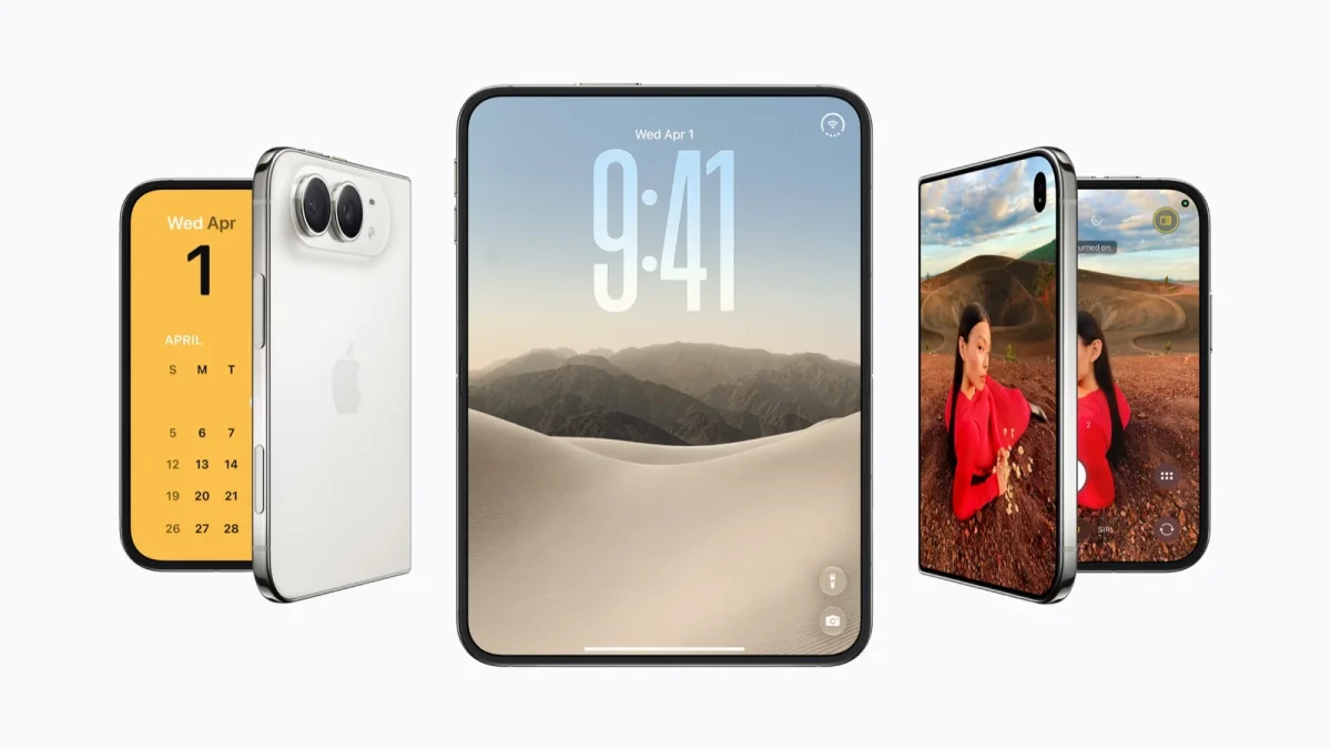 iPhone Duo в закрытом, раскрытом и перевернутом положении