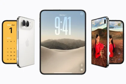 iPhone Duo в закрытом, раскрытом и перевернутом положении