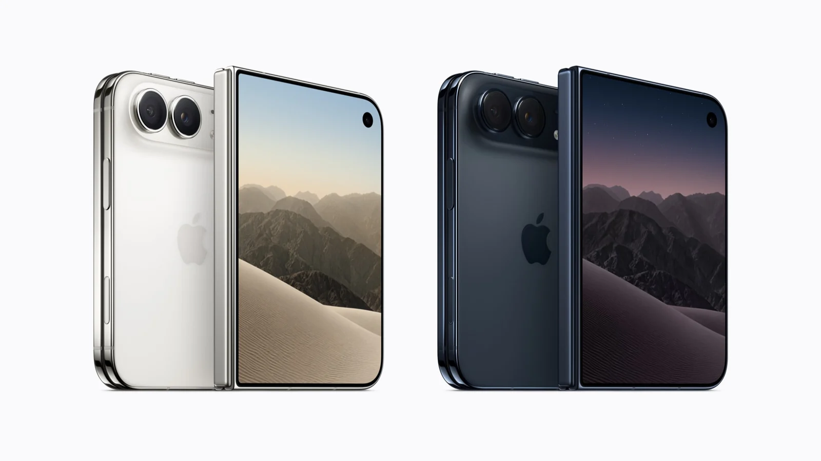 iPhone Duo в двух цветах в разложенном виде