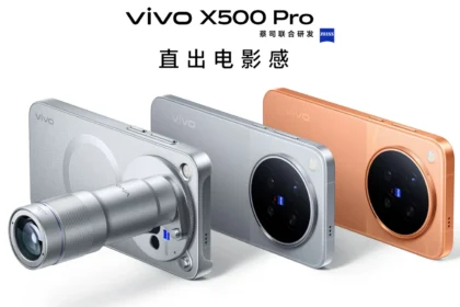vivo X500 Pro в трёх цветах и с телеконвертером — официальное фото vivo