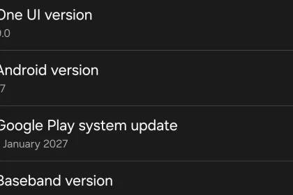 Сведения о ПО на Galaxy Z Fold 8: обновление системы Google Play от 1 января 2027 года