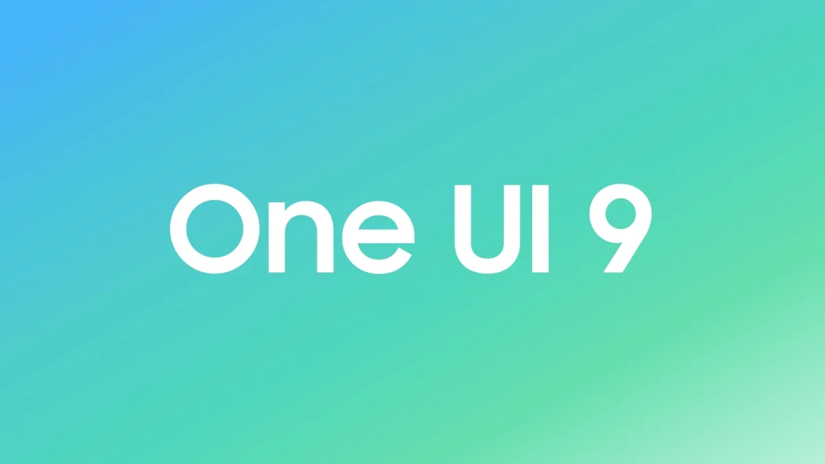 Логотип One UI 9 на фирменном градиенте Samsung