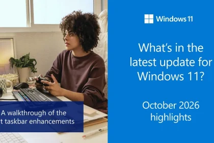 Заставка видео Microsoft об октябрьском обновлении Windows 11